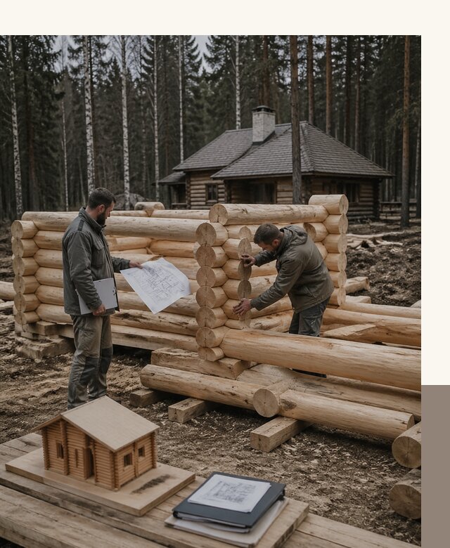 Проектирование и строительство домов из бревна в Магадане